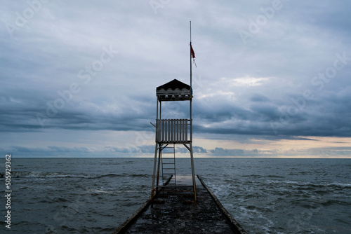 Fototapeta Naklejka Na Ścianę i Meble -  water tower on the coast