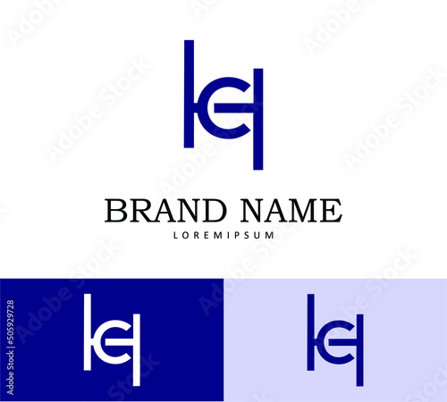 H and C Letter Logo Design Template