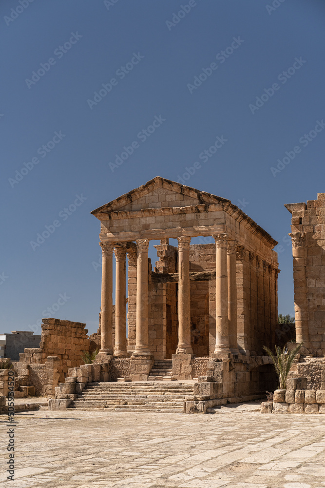 Ruins of the ancient Sufetula town, modern Sbeitla, Tunisia