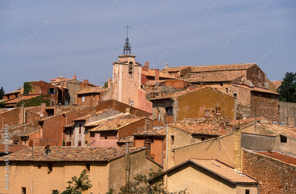 Village de Roussillon, Parc naturel régional du Luberon, 84, Vaucluse