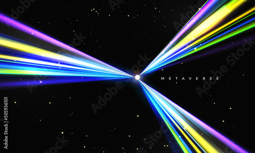 Metaverse on Business futuristic geometric and seamless pattern gradients Background design. Abstract futuristic background, Abstract art wallpaper. Vector illustration.