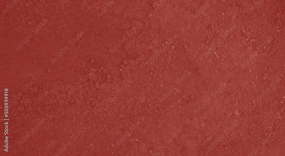 Fototapeta premium Old wall covered with red paint.