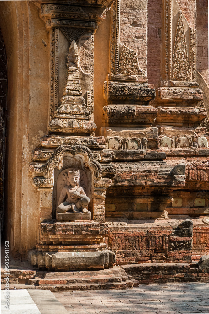 Old Bagan temple detail, Myanmar