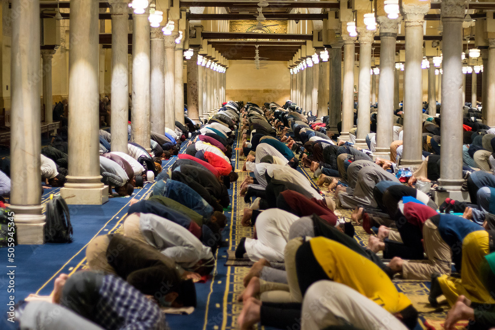 Fotografie Taraweeh prayer from Al-Azhar Mosque