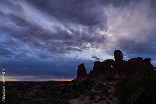 Sunset in Arches, Moab