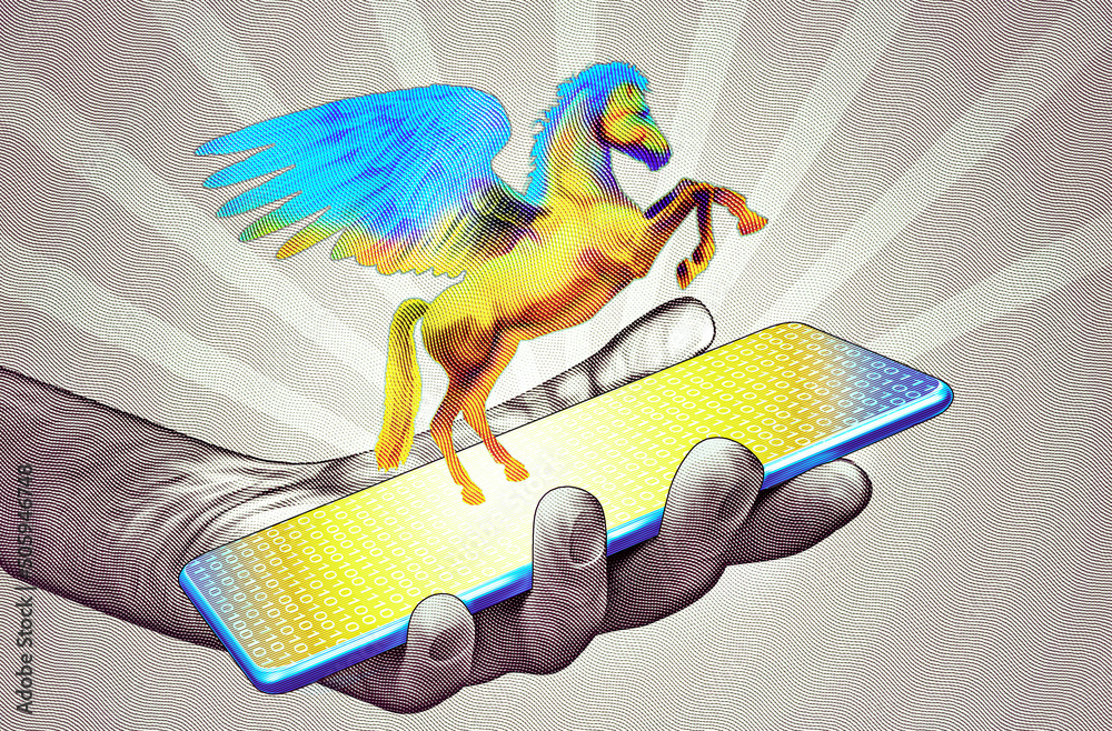 Φωτογραφία Pegasus smartphone hacking intrusion