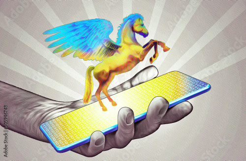 Pegasus smartphone hacking intrusion photo