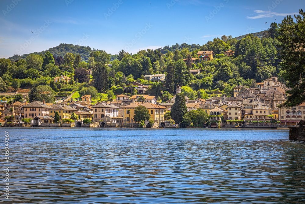 Fototapeta premium The wonderful town of Orta San Giulio, Italy.