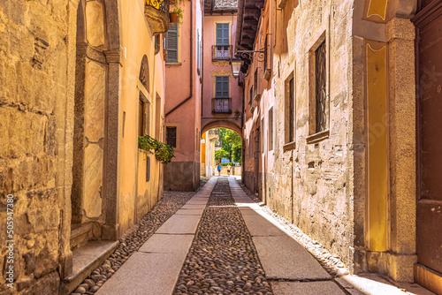 The wonderful town of Orta San Giulio, Italy. photo