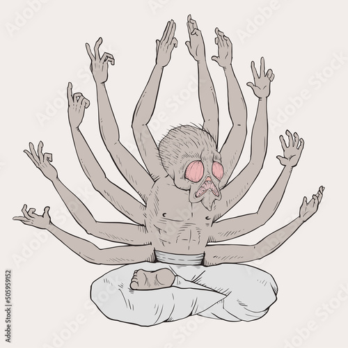 Wise mutant with many arms