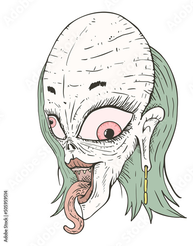 Creepy creature draw