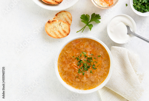 Cabbage (sauerkraut) soup