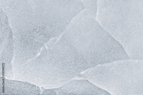 Ice surface macro texture a...