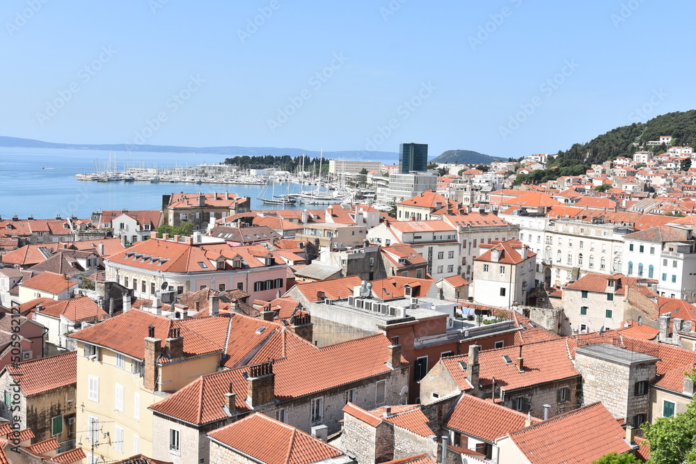 Croatia, Dalmatia, Split, monuments, city,