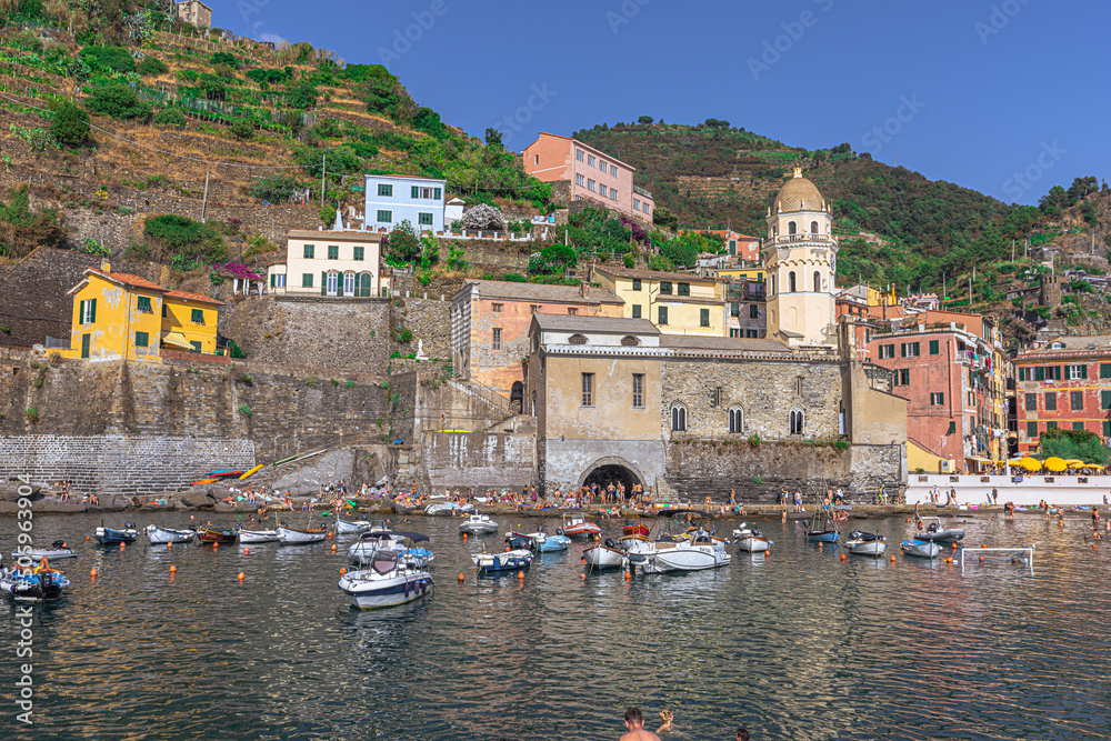 Scenic town of Manarola in Cinque Terre, Italy