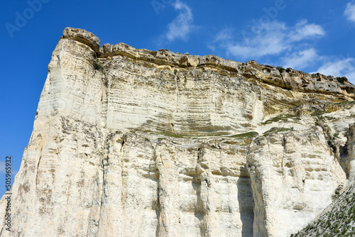 Beautiful landscape of White Rock, Rock Aq Kaya, Crimea, Belogorsky District photo