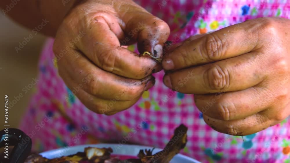 preparación de mole y tamales oaxaqueños de manera tradicional. Dia de los Muertos. gastronomía oaxaqueña. Fotografía documental de la preparación del mole oaxaqueño en México, de manera tradicional. 