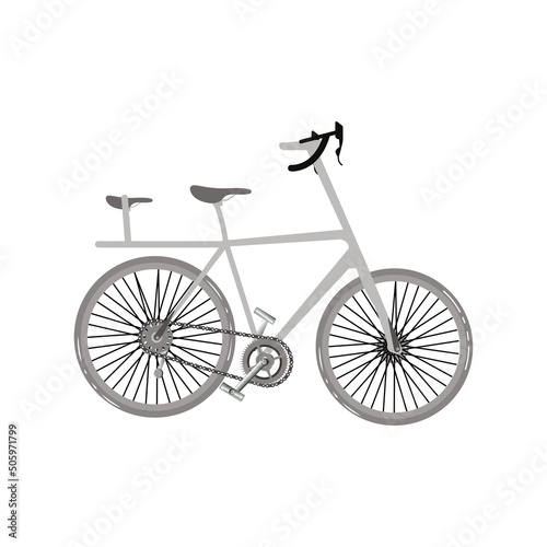 Isolated bicycle for the city Urban bike Vector