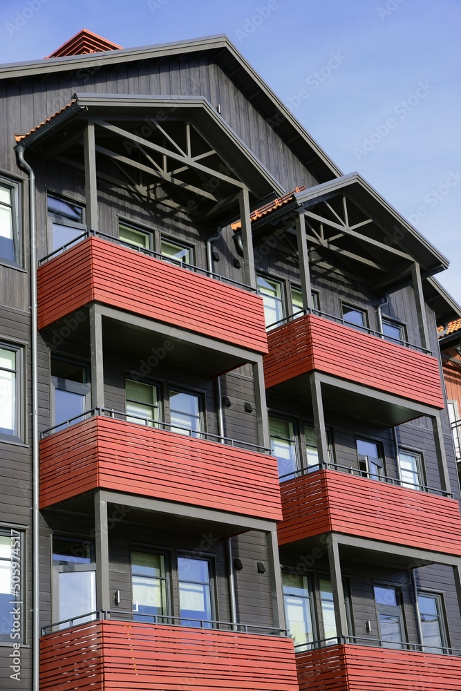 Modern apartments with exposed livingspace Modern apartments with exposed livingspace