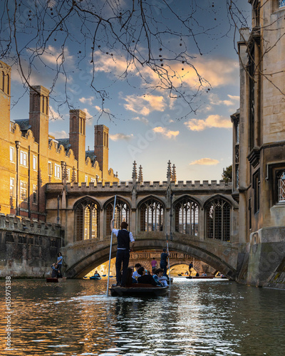 Punting on the River Cam Cambridge photo