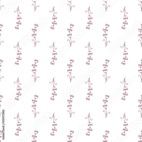 Herbal seamless pattern. Light floral background in a modern minimalists style. Vector illustration. Trendy design for fabric  fashion textile  prints  wallpaper  wrapping paper  scrapbook.