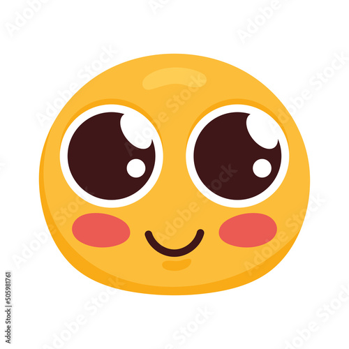 happy emoji face character