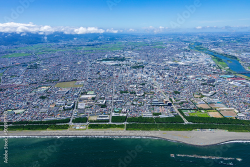 平塚市上空・空撮