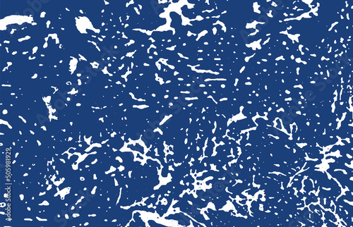 Grunge texture. Distress indigo rough trace. Extra
