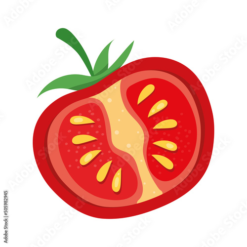 half tomato vegetable