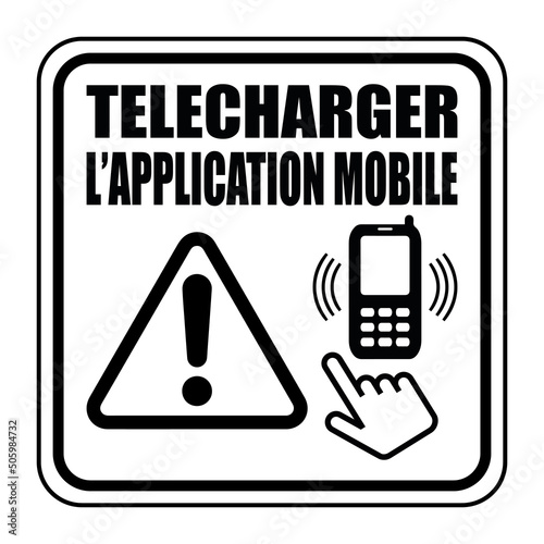 Logo télécharger l'application mobile.