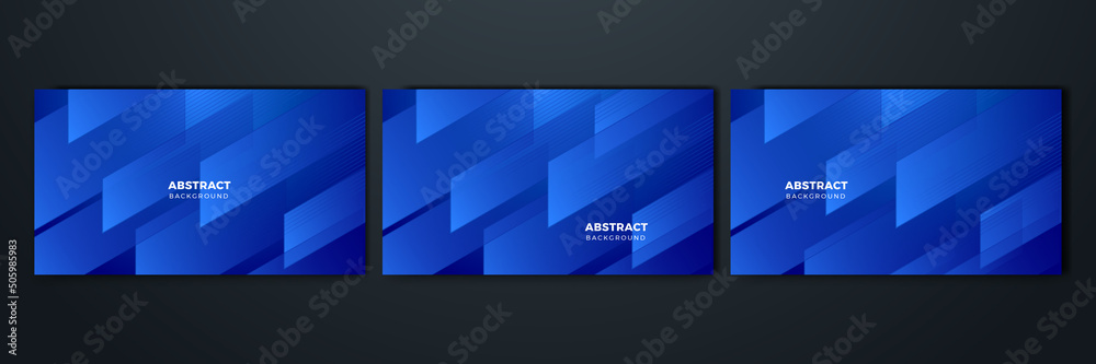 Modern blue geometric shapes abstract modern technology background design. Vector abstract graphic presentation design banner pattern background web template.