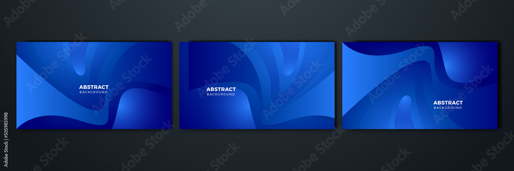 Blue abstract background vector with blank space for text