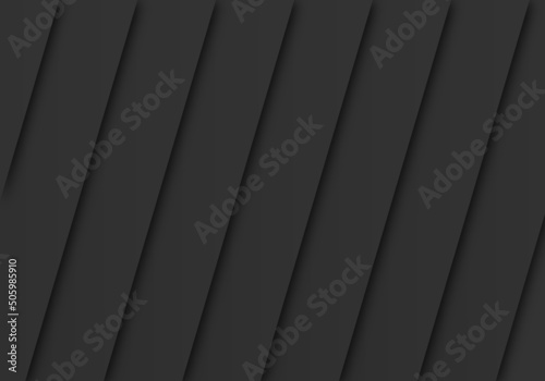 Abstract Black Metallic Tech Fold Shadow Layout Modern Template Background