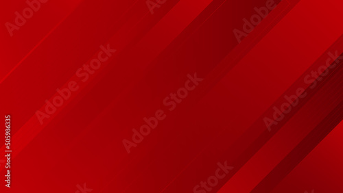 Leinwand Poster Abstract lines pattern technology on red gradients background