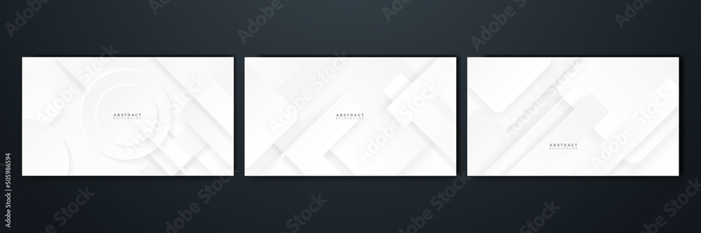 Abstract white grey hi-tech polygonal corporate background
