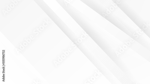 Abstract grey hi-tech polygonal corporate white grey gray background. Vector stripes minimal light design © Roisa