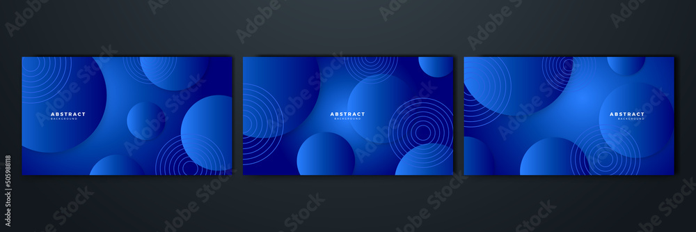 Modern blue geometric shapes corporate abstract technology background. Vector abstract graphic design banner pattern presentation background web template.