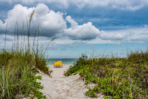 Scenic view of Clearwater beach on the Gulf of Mexico