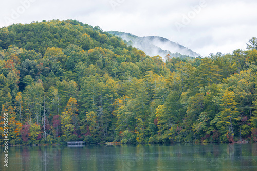 Autumn landscape in the Blue Ridge Mountains