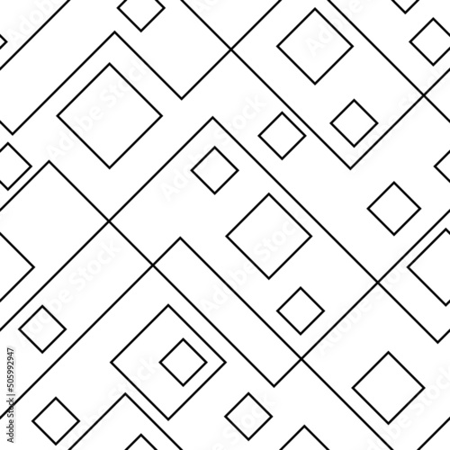 Seamless pattern. Abstract geometric background, broken lines. Vector design.