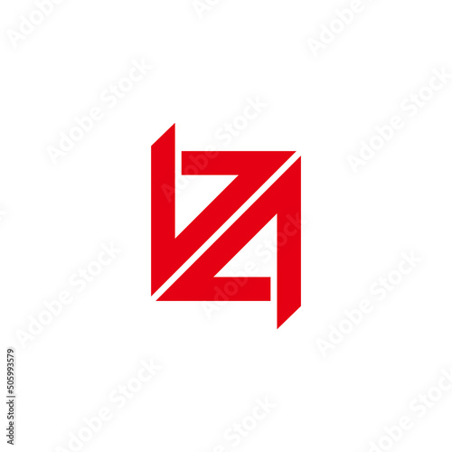 letters ba square arrows up colorful logo vector