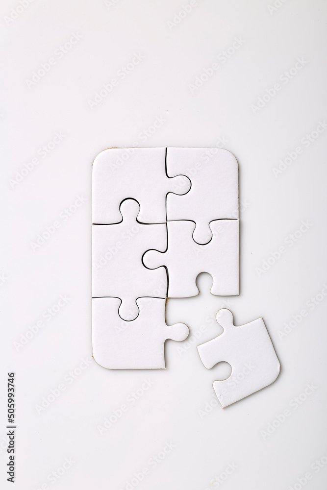 Jigsaw puzzle with a missing piece. Jigsaw puzzle with a missing piece.