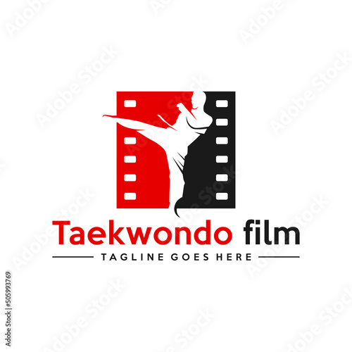 taekwondo sports production film illustration logo