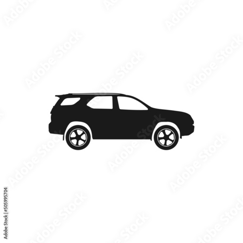 The Best Fortuner Car Silhouette Illustration Image Vector. Best SUV Silhouette For Desain Automotive