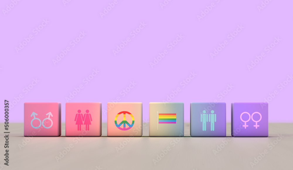 LGBT.-Pride-month-concept,-rainbow-colors.-Gender-identity.-plastic-buckets-with-LGBT-icons---Web LGBT.-Pride-month-concept,-rainbow-colors.-Gender-identity.-plastic-buckets-with-LGBT-icons---Web