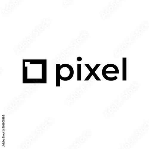 square Pixel corporate modern logo 
