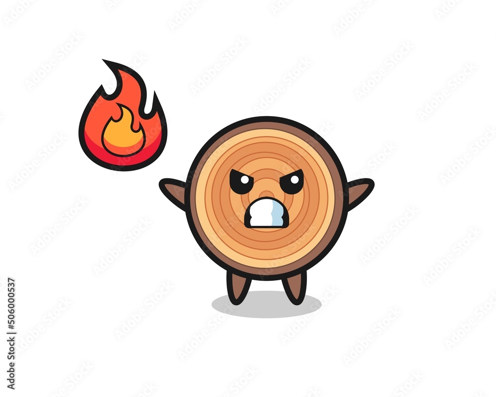 wood grain character cartoon with angry gesture wood grain character cartoon with angry gesture