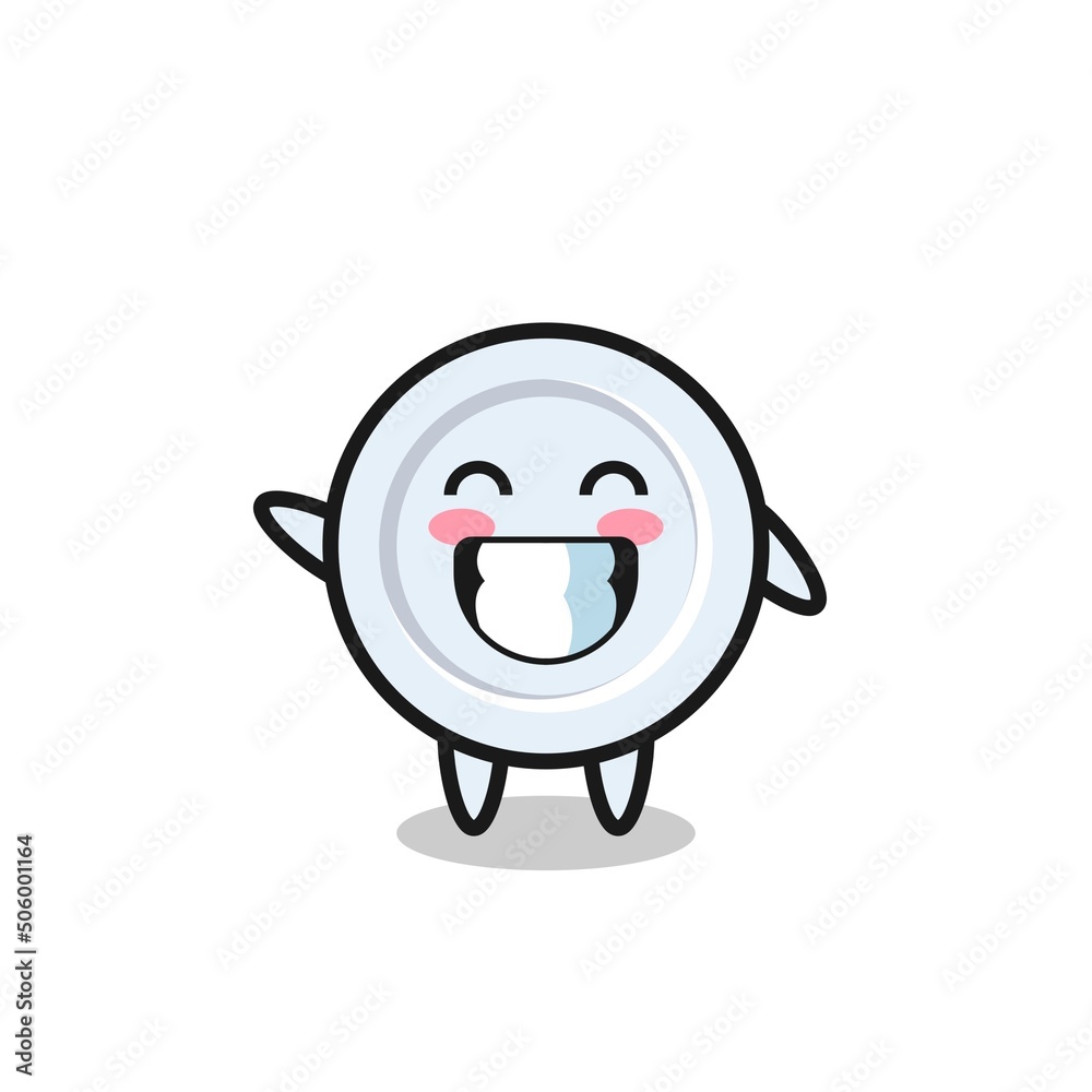 plate cartoon character doing wave hand gesture plate cartoon character doing wave hand gesture