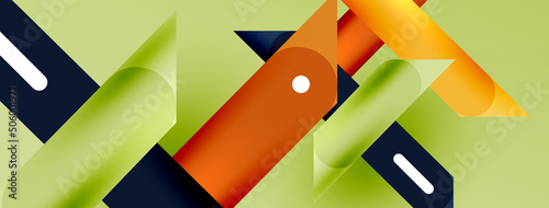 Background overlapping lines. Dynamic lines abstract wallpaper. Straight lines composition vector illustration for wallpaper banner background or landing page
