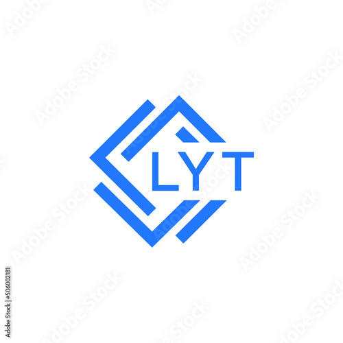 LYT technology letter logo design on white  background. LYT creative initials technology letter logo concept. LYT technology letter design.